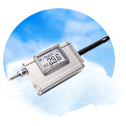 Humidity, material and temperature transmitter LF-TD - humidity transmitter for applications