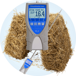 humimeter FL2 - hay, straw and insulation moisture meter