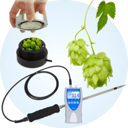 humimeter FLH - hops- moisture meter with fix mounted insertion