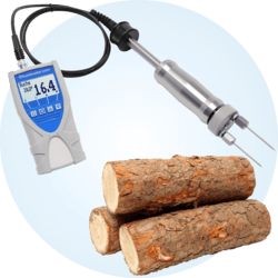 humimeter WLW Wood moisture meter with ram electrode - for professional applications in sawmills