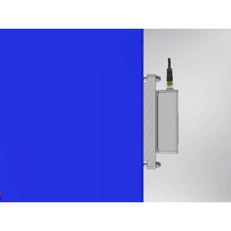 Meirnik wilgotności trocin, montaż, widok z boku