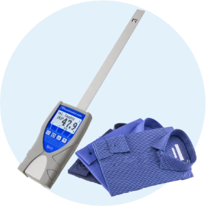 humimeter RH5 tex - sword probe moisture meter for textiles