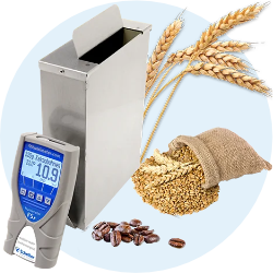humimeter FSx - whole grain moisture meter for a very wide